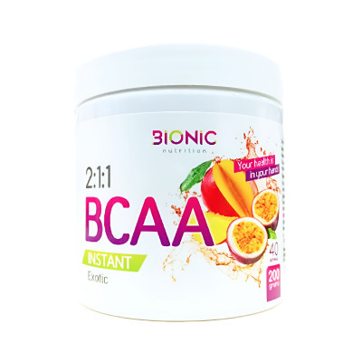 БЦАА Bionic Nutrition BCAA 2:1:1 Instant powder, 200 г, Экзотик