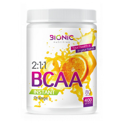 БЦАА Bionic Nutrition BCAA 2:1:1 Instant powder, 400 г, 80 порций, Апельсин