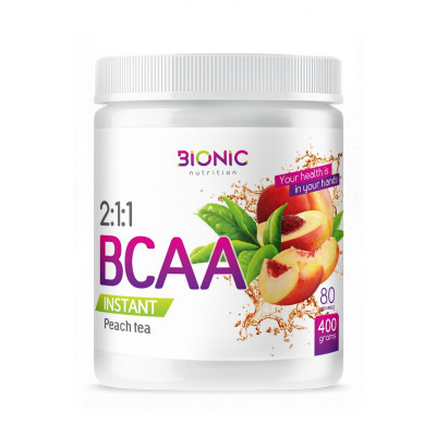 БЦАА Bionic Nutrition BCAA 2:1:1 Instant powder, 400 г, 80 порций, Персиковый чай