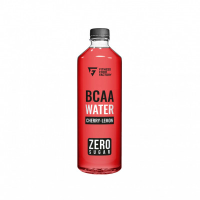 БЦАА напиток негазированный с содержанием сока Fitness Food Factory BCAA Water 6000, 500 мл, Вишня-лимон