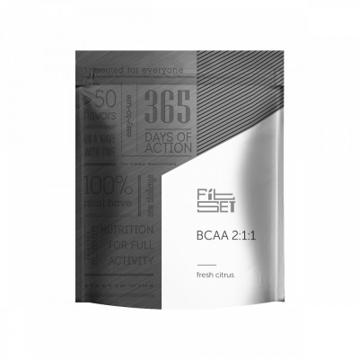 БЦАА FitSet BCAA 2:1:1, 330 г, Цитрусовый фреш