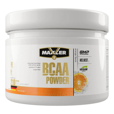 БЦАА Maxler BCAA powder EU, 210 г, Апельсин