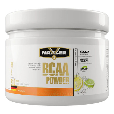 БЦАА Maxler BCAA powder EU, 210 г, Лимон-лайм