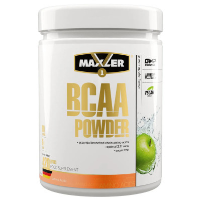 БЦАА Maxler BCAA 2:1:1 powder EU, 420 г, Зеленое яблоко