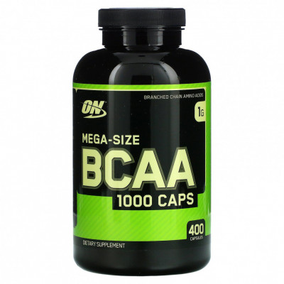 БЦАА Optimum Nutrition BCAA 1000, 400 капсул