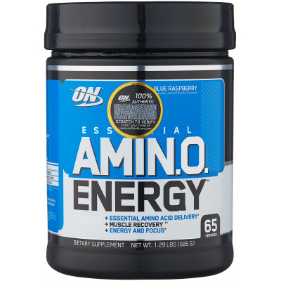Аминокислотный комплекс Optimum Nutrition Amino Energy, 585 г, 65 порций, Голубая малина