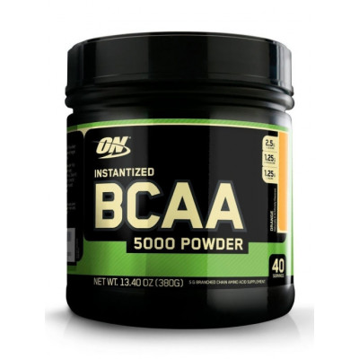 БЦАА Optimum Nutrition BCAA 5000 powder, 380 г, Апельсин