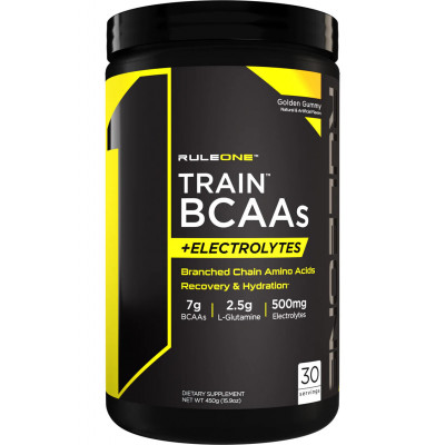 БЦАА + Электролиты RuleOne Train BCAAS + Electrolytes, 450 г, Золотой мармелад