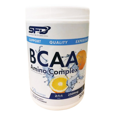 БЦАА SFD Nutrition BCAA amino complex rebrend, 500 г, Апельсин