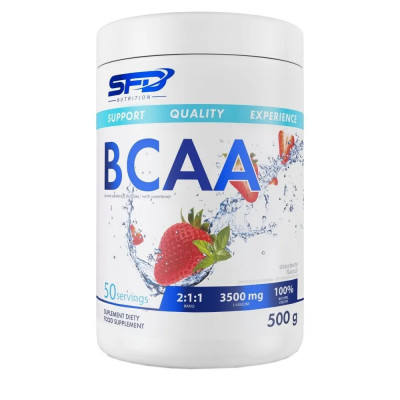 БЦАА SFD Nutrition BCAA amino complex rebrend, 500 г, Клубника