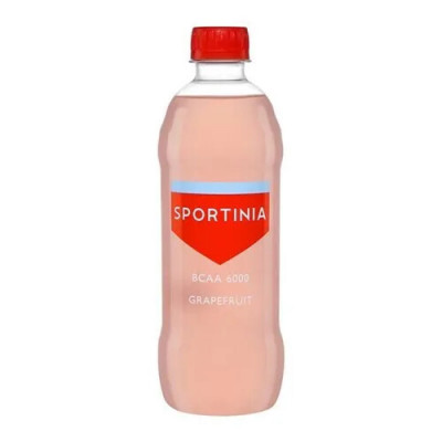 Спортивный напиток с БЦАА Sportinia BCAA 6000, 500 мл, Грейпфрут