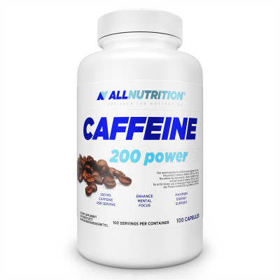Кофеин AllNutrition Caffeine, 200 мг, 100 капсул