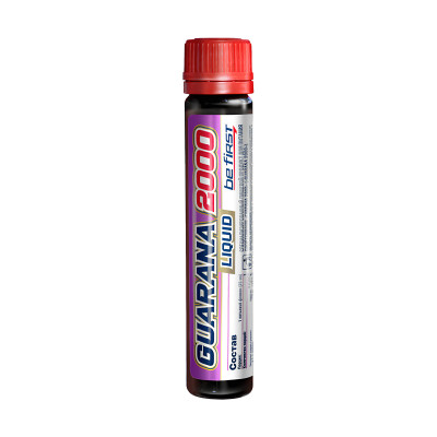 Гуарана Be First Guarana Liquid, 2000 мг, 1 ампула, Малина