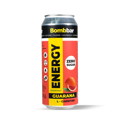 Энергетический напиток с Л-карнитином Bombbar Energy, 500 мл, Грейпфрут