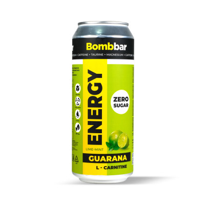 Энергетический напиток с Л-карнитином Bombbar Energy, 500 мл, Лайм-мята