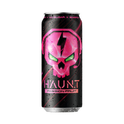 Энергетический напиток без сахара Fitness Food Factory HAUNT, 450 мл, Маракуйя