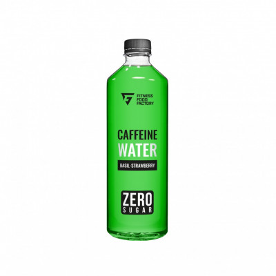 Напиток слабогазированный Fitness Food Factory Caffein water, 500 мл, Клубника-базилик