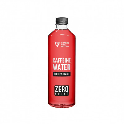 Напиток слабогазированный Fitness Food Factory Caffein water, 500 мл, Вишня-персик