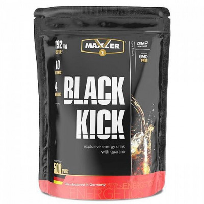 Энергетик (Кофеин, Гуарана и витаминный комплекс) Maxler Black Kick, 500 г, Кола