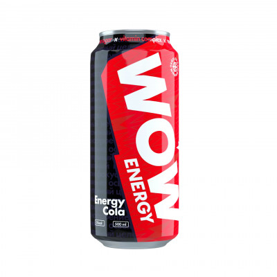 Энергетический напиток без сахара WOW Energy, 500 мл, Кола энерджи