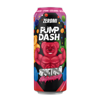 Энергетический напиток без сахара Zeromi PMP DASH, 450 мл, Мармелад