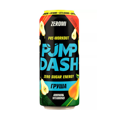 Энергетический напиток без сахара Zeromi PMP DASH, 500 мл, Груша