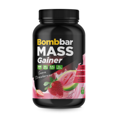 Гейнер Bombbar Mass Gainer, 1000 г, Гуава-клубника