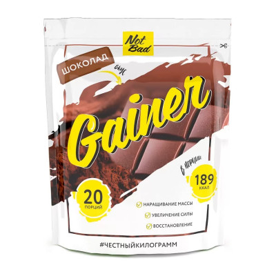 Гейнер NotBad Gainer, 1000 г, Шоколад