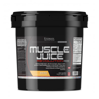 Гейнер Ultimate Nutrition Muscle Juice Revolution, 5000 г, Банан