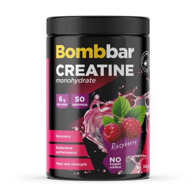 Креатин моногидрат Bombbar Creatine Monohydrate, 300 г, Малина