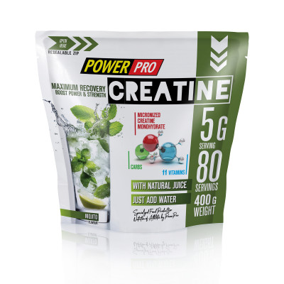 Креатин моногидрат Power Pro Creatine Maximum Recovery, 400 г, Мохито