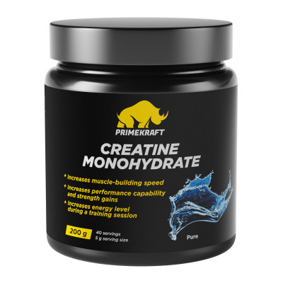 Креатин моногидрат Prime Kraft Сreatine Monohydrate, 200 г
