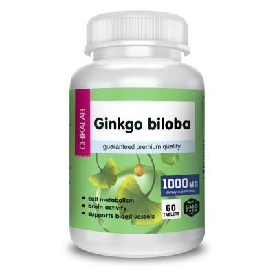 Гинкго билоба Chikalab Gingo Biloba, 60 таблеток