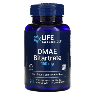 Диметиламиноэтанол ДМАЭ Life Extension DMAE, 150 мг, 200 капсул