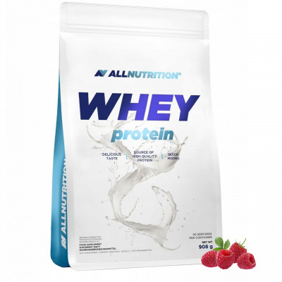 Сывороточный протеин AllNutrition Whey Protein, 908 г, Малина