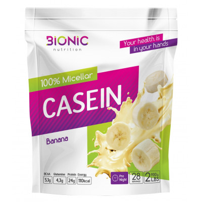Протеин Казеиновый Bionic Nutrition Micellar Casein, 900 г, Банан