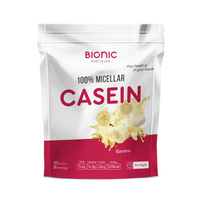 Протеин Казеиновый Bionic Nutrition Micellar Casein, 900 г, Банан