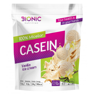Протеин Казеиновый Bionic Nutrition Micellar Casein, 900 г, Ванильное мороженое