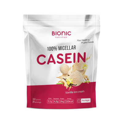 Протеин Казеиновый Bionic Nutrition Micellar Casein, 900 г, Ванильное мороженое