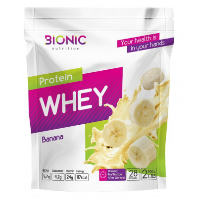 Сывороточный протеин Bionic Nutrition Protein Whey, 900 г, Банан