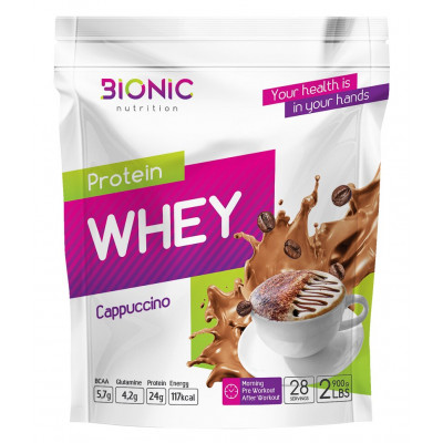 Сывороточный протеин Bionic Nutrition Protein Whey, 900 г, Капучино