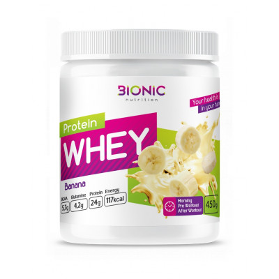 Сывороточный протеин Bionic Nutrition Protein Whey, 450 г, Банан