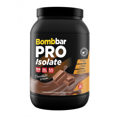 Изолят сывороточного протеина Bombbar Pro Isolate, 900 г, Шоколадно-сливочный