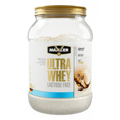 Сывороточный безлактозный протеин Maxler Ultra Whey Lactose Free, 900 г, Кофе