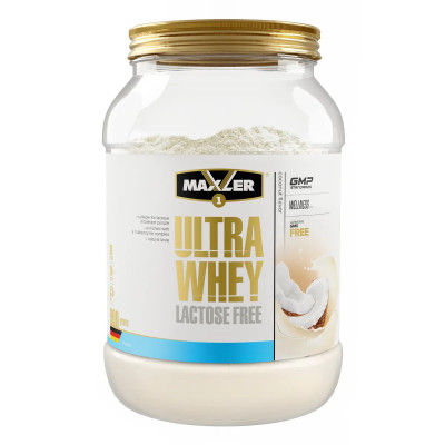 Сывороточный безлактозный протеин Maxler Ultra Whey Lactose Free, 900 г, Кокос