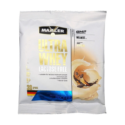 Сывороточный безлактозный протеин Maxler Ultra Whey Lactose Free, 1 порция, 30 г, Кофе