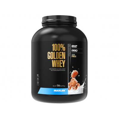 Натуральный сывороточный протеин Maxler 100% Maxler Golden Whey, 2270 г, Соленая карамель