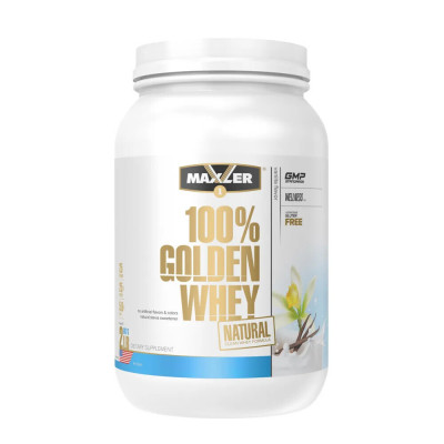 Натуральный сывороточный протеин Maxler 100% Golden Whey Natural 2 lb, 907 г, Ваниль