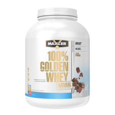Натуральный сывороточный протеин Maxler 100% Golden Whey Natural 5 lb, 2270 г, Шоколад