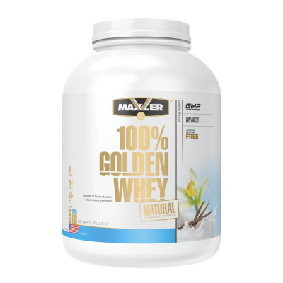 Натуральный сывороточный протеин Maxler 100% Golden Whey Natural 5 lb, 2270 г, Ваниль